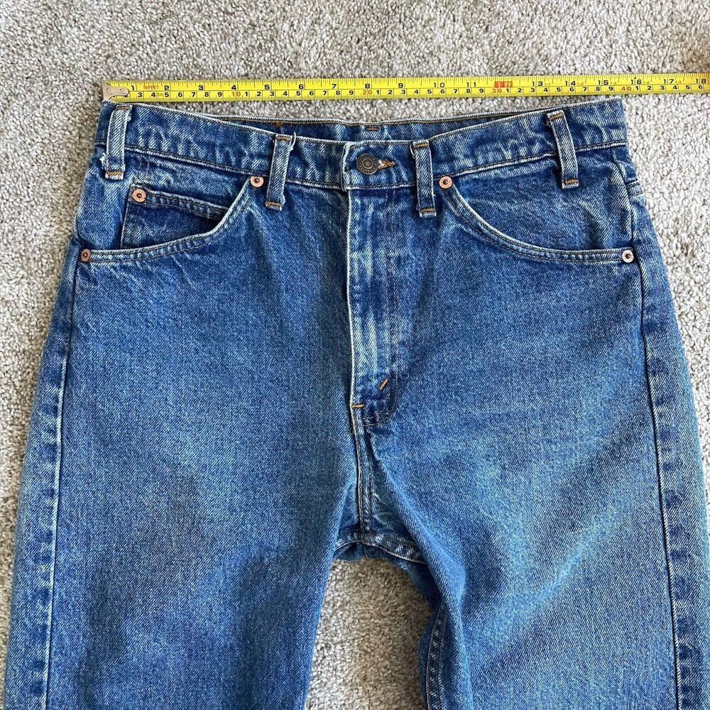 Vintage Orange Tab 80s Levis 505 Jeans Men's 30 x 30 Straight Leg Blue USA - Picture 11 of 15